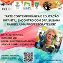 Arte Contemporânea e Educação Infantil: encontro com Drª. Suzana Rangel, uma professorATELIER